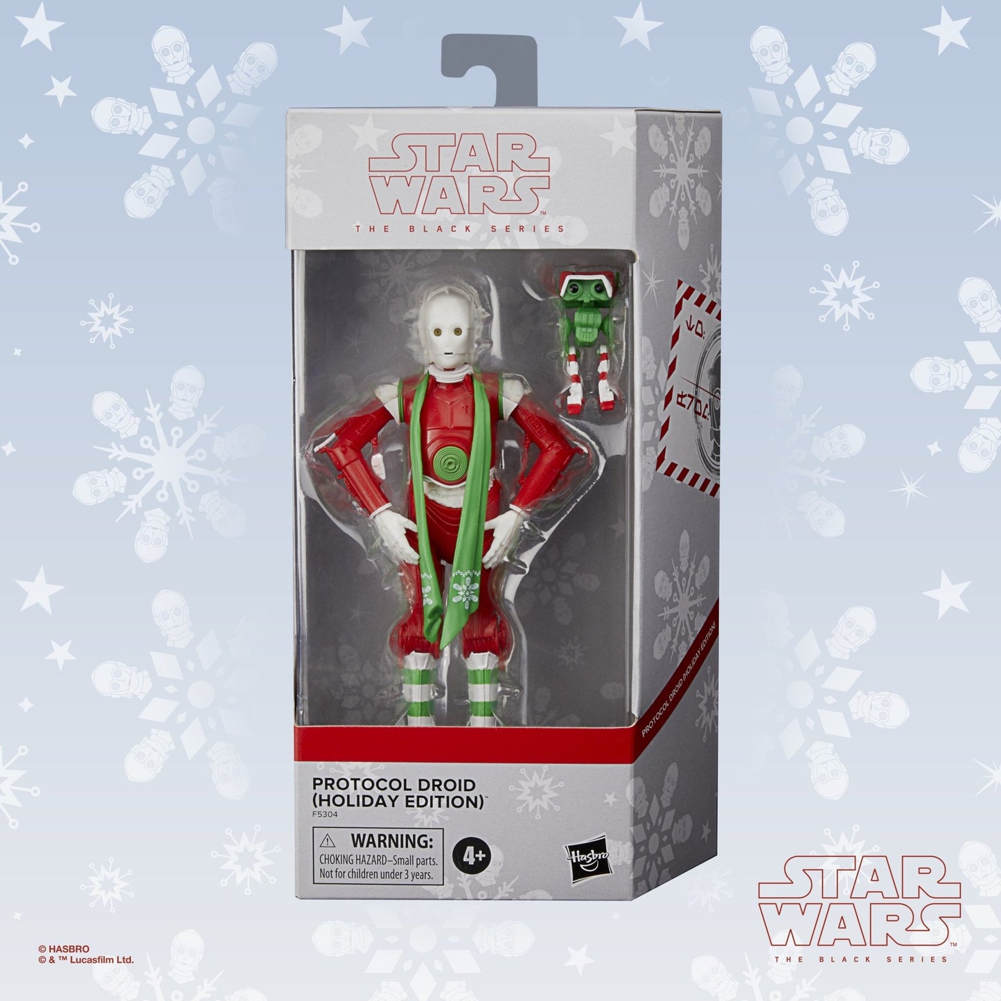 Star Wars The Black Series Protocol Droid (Holiday Edition) and BD Droid Toys, 6-Inch-Scale Holiday-Themed