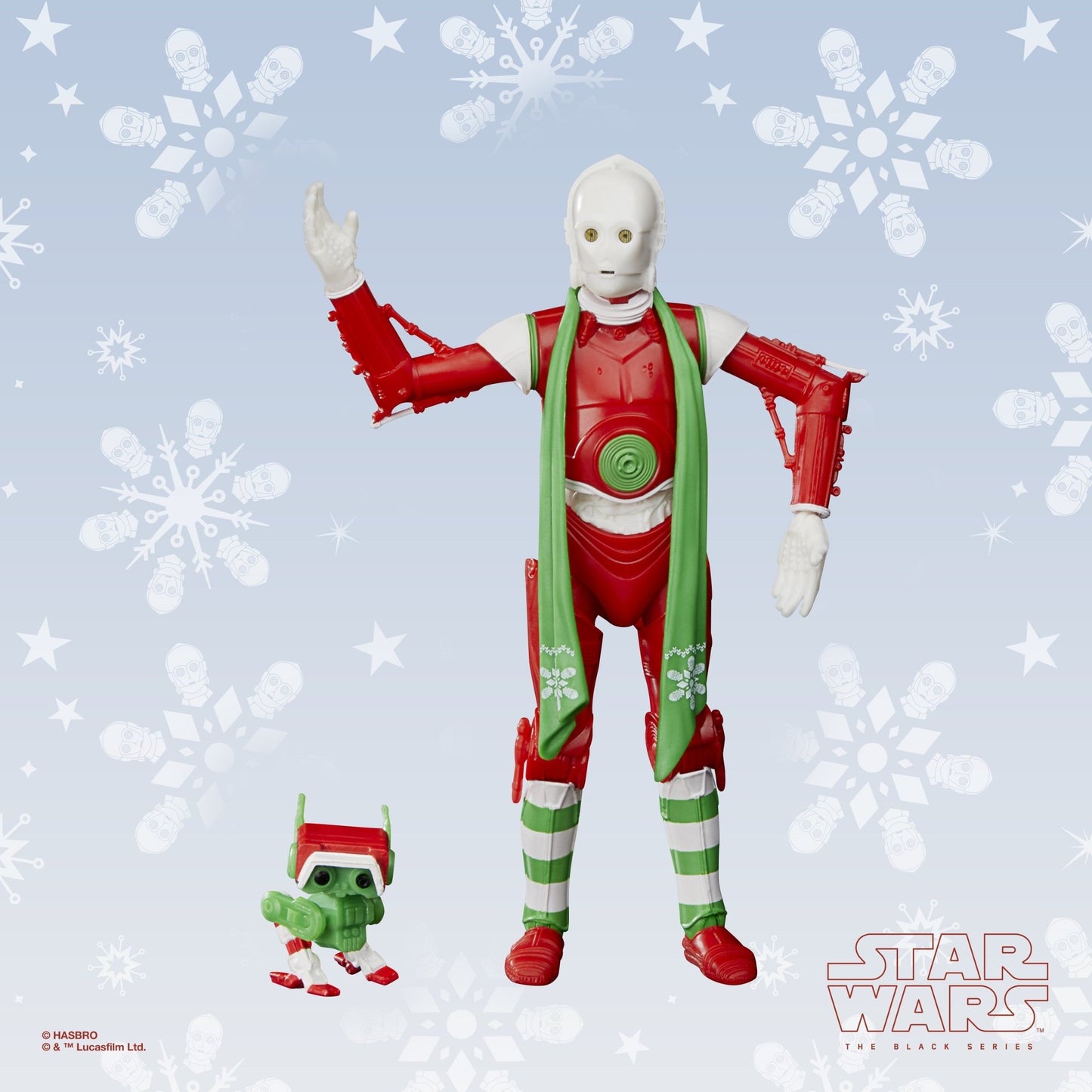 Star Wars The Black Series Protocol Droid (Holiday Edition) and BD Droid Toys, 6-Inch-Scale Holiday-Themed - 3