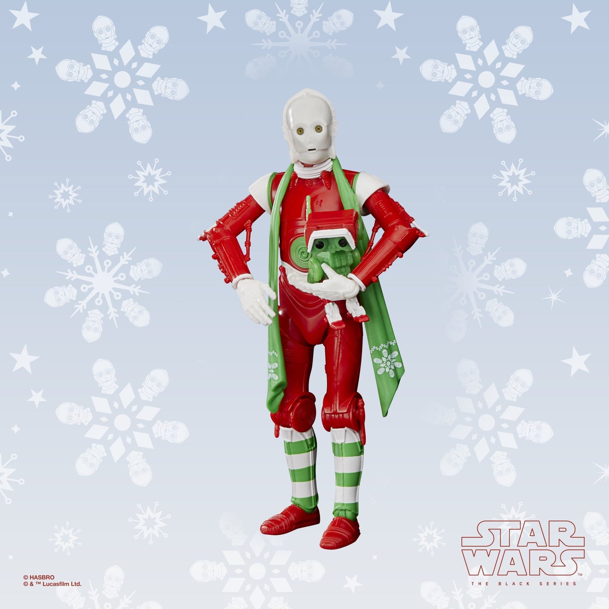 Star Wars The Black Series Protocol Droid (Holiday Edition) and BD Droid Toys, 6-Inch-Scale Holiday-Themed - 2