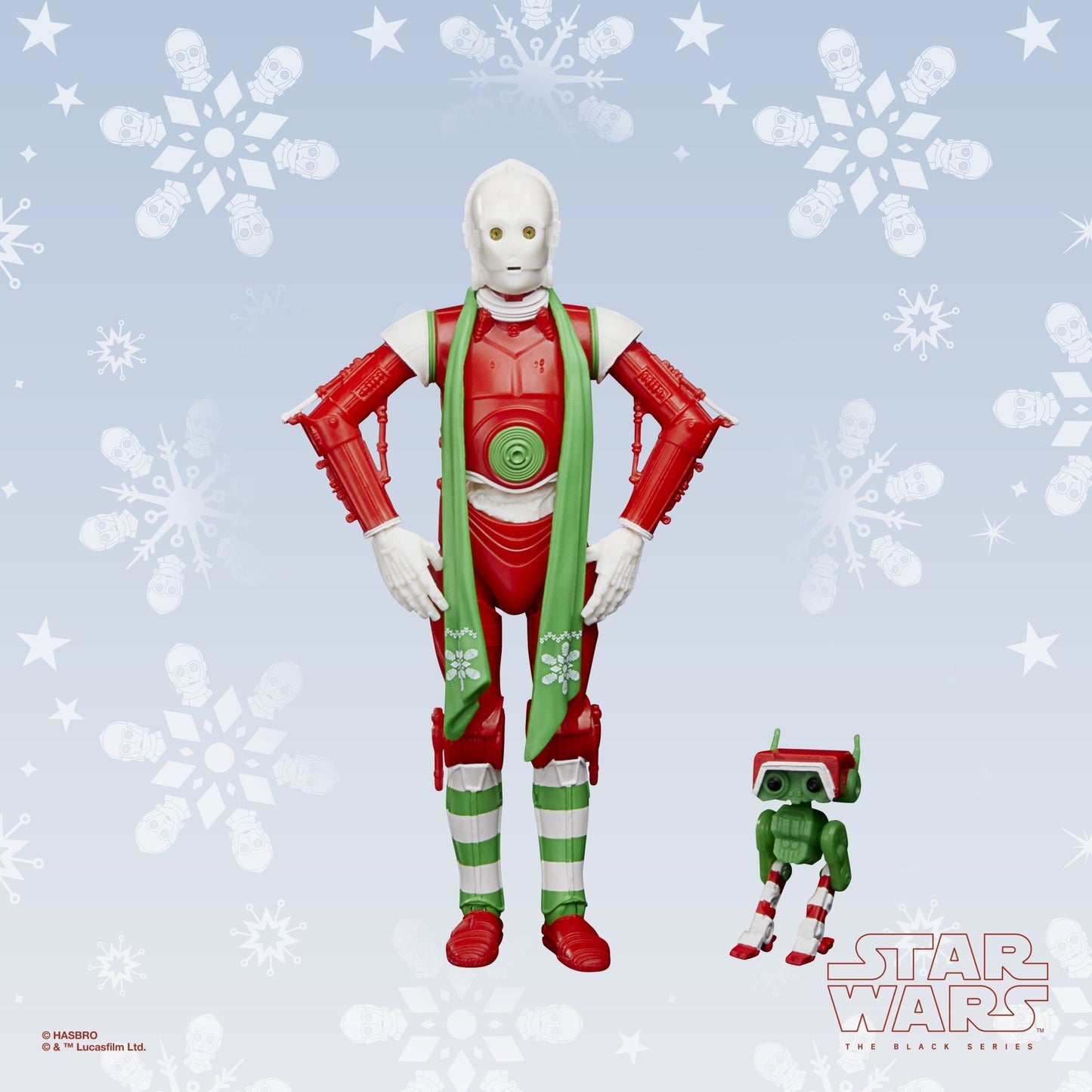 Star Wars The Black Series Protocol Droid (Holiday Edition) and BD Droid Toys, 6-Inch-Scale Holiday-Themed - 1