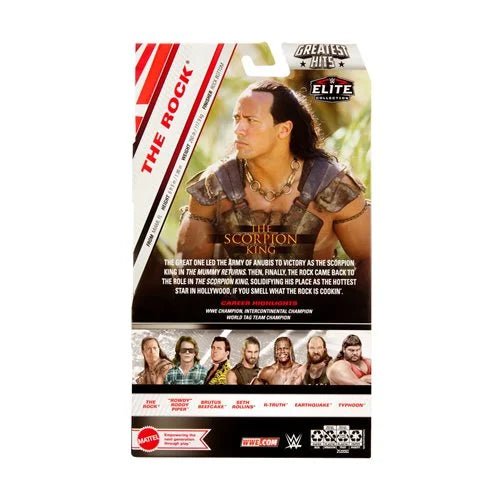 WWE Elite Collection Greatest Hits 2024 The Rock as The Scorpion King Action Figure - Redshift7toys.com