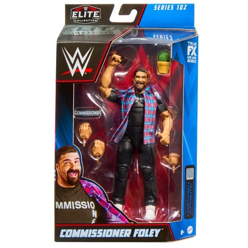 WWE Elite Collection Series 102 Commissioner Foley Action Figure - Redshift7toys.com