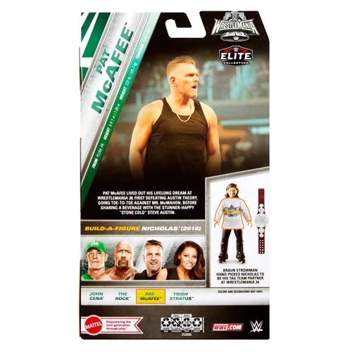 WWE WrestleMania Elite 2024 Pat McAfee Action Figure - Redshift7toys.com